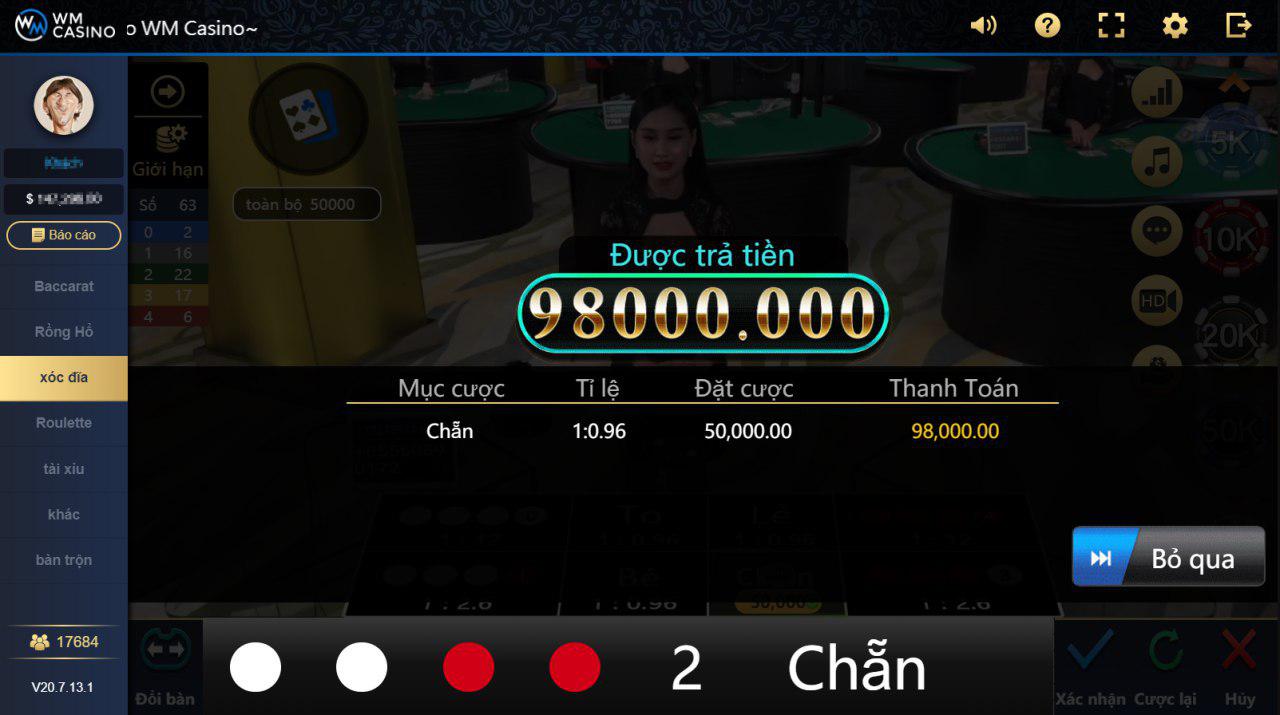 Sảnh chơi bài trực tuyến lập tức rẻ nhất của WM Casino (Hình 3)